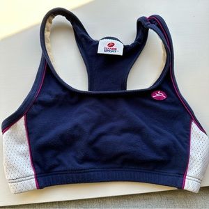 Hanes Sports Bra - Blue, Pink, White, Size Small